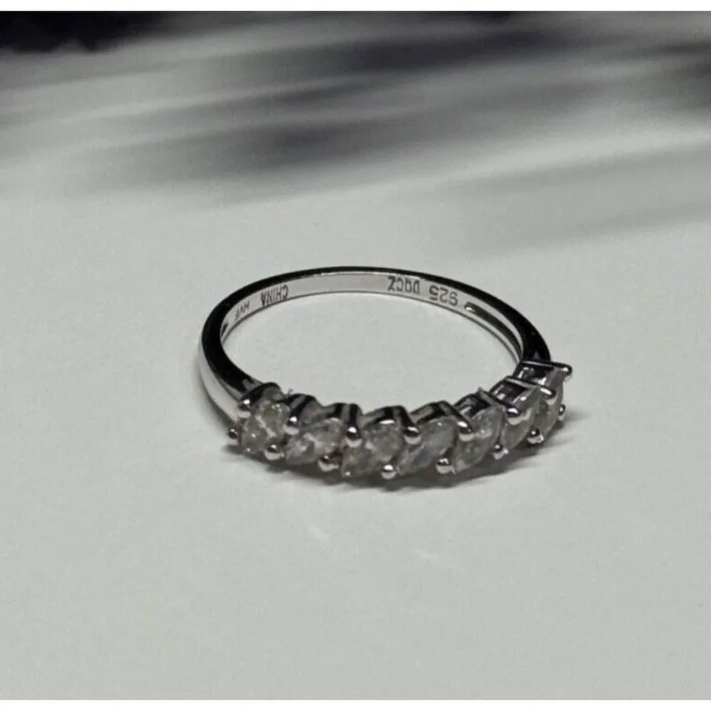 925 STERLING SILVER CZ RING SIZE 8.5